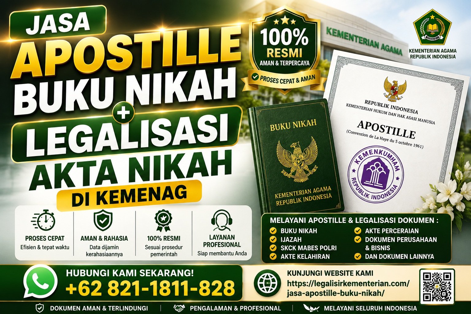 Jasa Apostille Buku Nikah Dan Legalisir 3 Kementerian