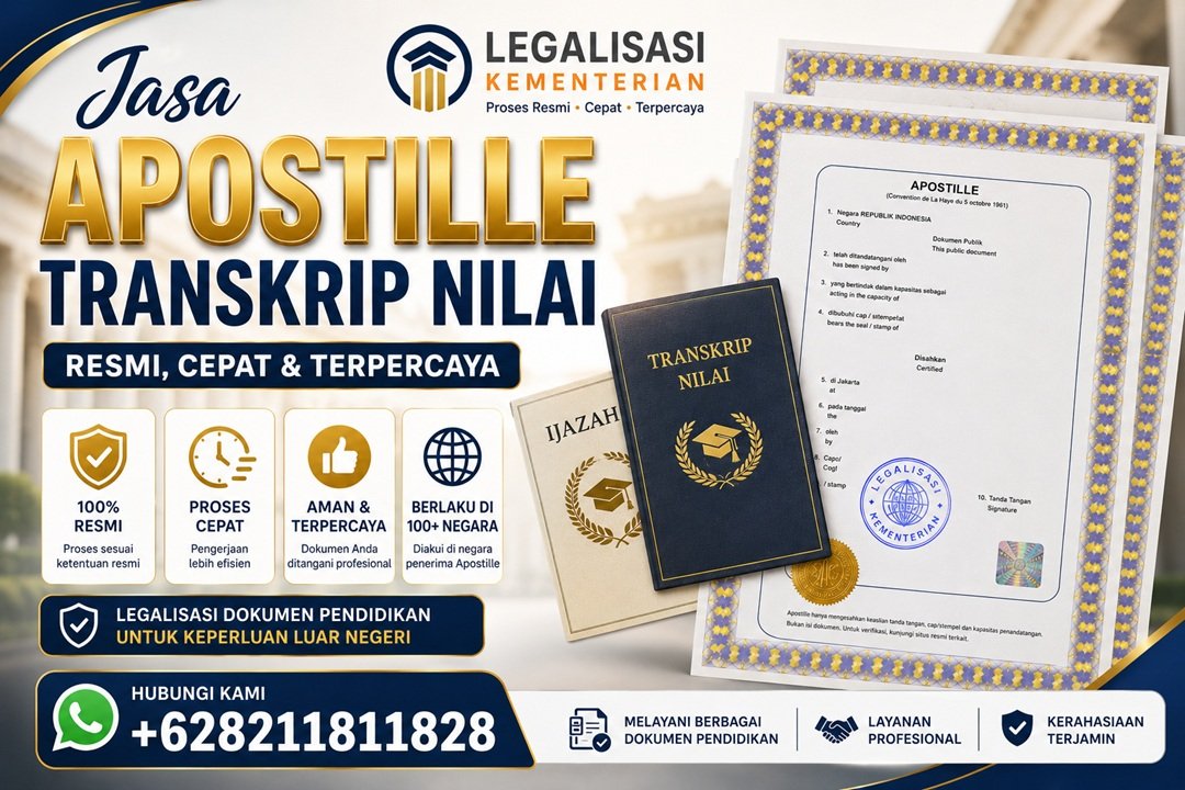 Jasa Apostille Transkrip Nilai