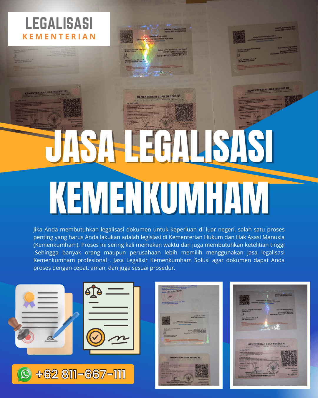Jasa Legalisasi Kemenkumham