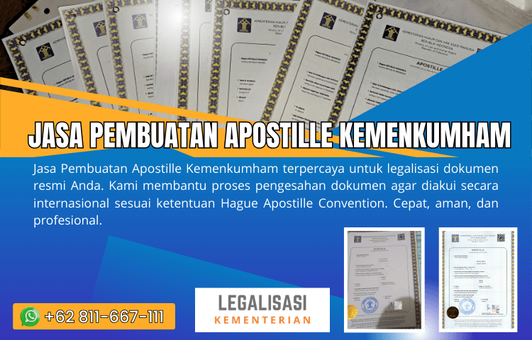 Jasa Pembuatan Apostille Kemenkumham