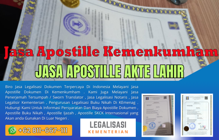 Jasa Apostille Akte Lahir Jasa Apostille Akte Lahir
