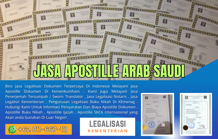 Jasa Apostille Arab Saudi