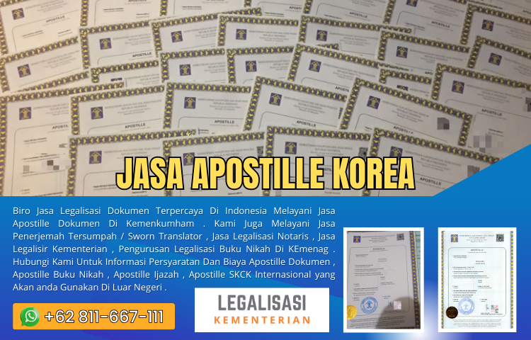 Jasa Apostille Korea