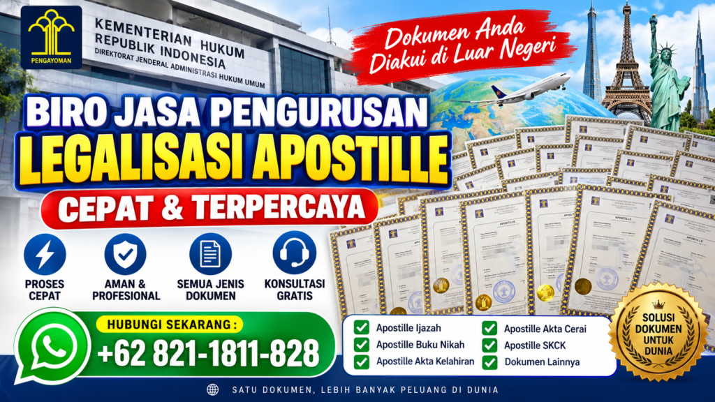 Biro Jasa Pengurusan Apostille Cepat