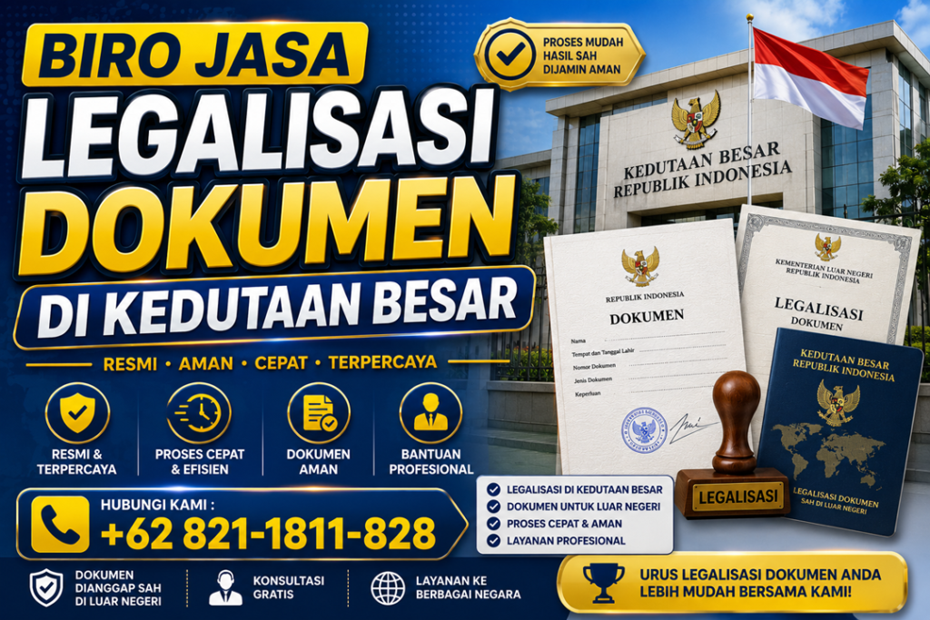 Biro Jasa Legalisasi Dokumen Di Kedutaan Besar