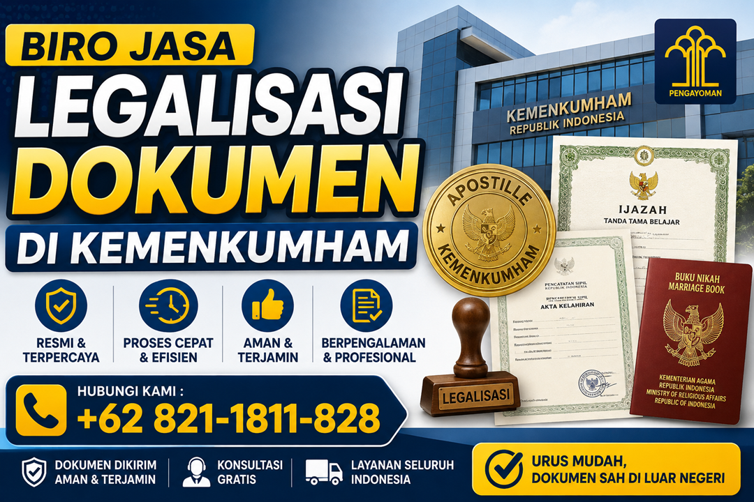 Biro Jasa Legalisasi Dokumen Di Kemenkumham