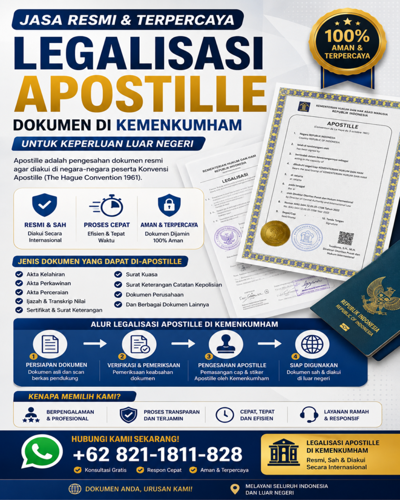 Jasa Apostille Dokumen Di Kemenkumham