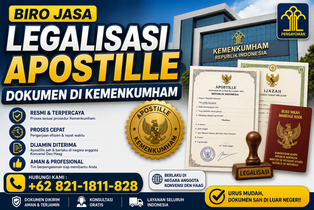 Jasa Legalisasi Apostille Dokumen Di Kemenkumham