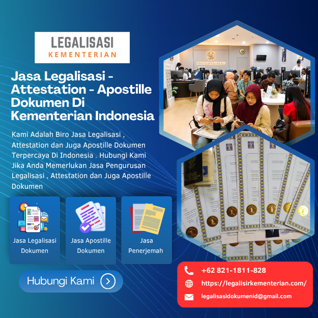 Jasa Legalisasi Dokumen Di Kementerian