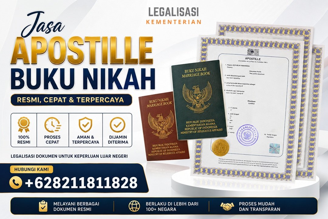 Jasa Apostille Buku Nikah Terpercaya