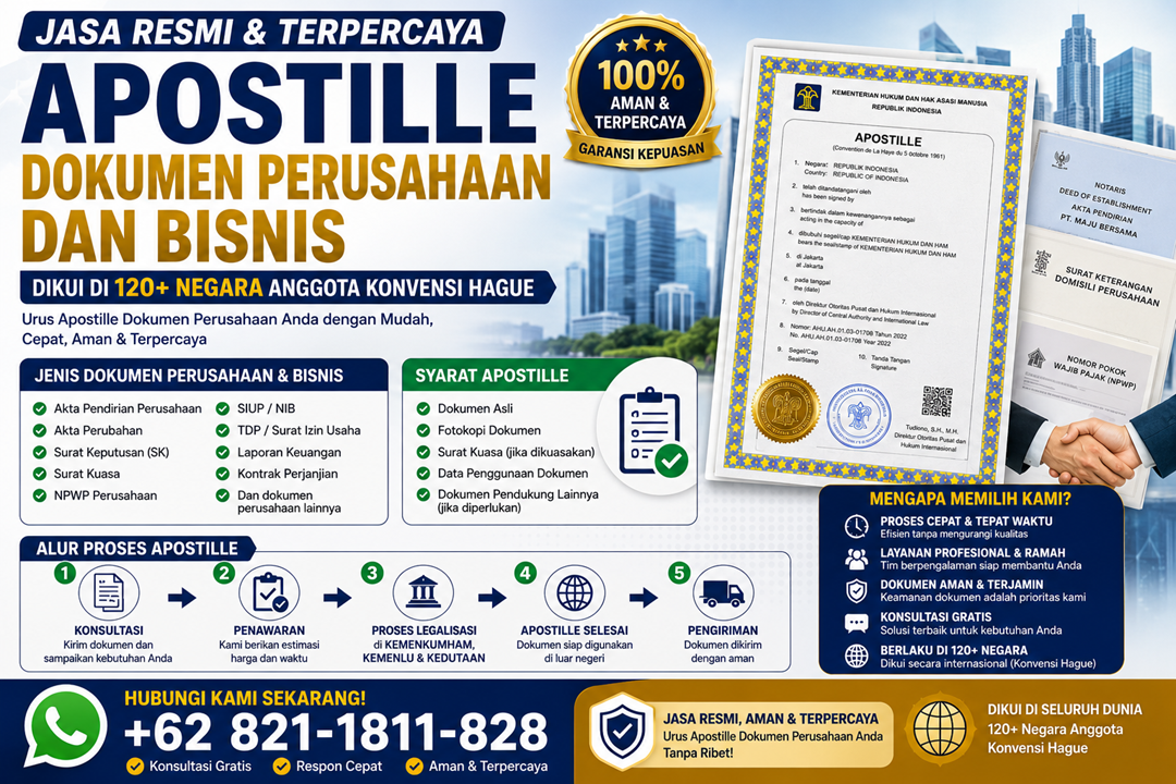 Jasa Apostille Dokumen Perusahaan Dan Bisnis
