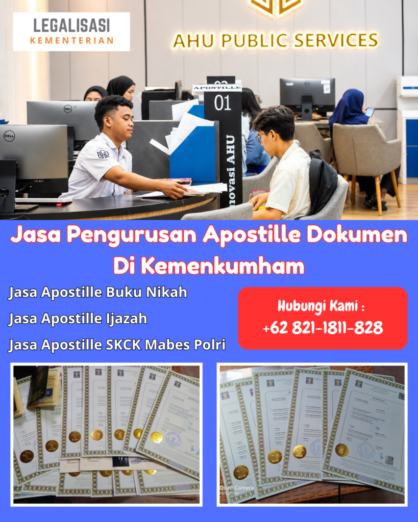 Jasa Pengurusan Apostille Dokumen Di Kemenkumham
